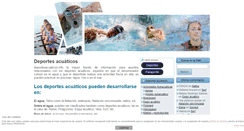 Desktop Screenshot of deportesacuaticos.info