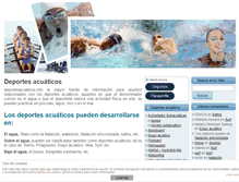 Tablet Screenshot of deportesacuaticos.info